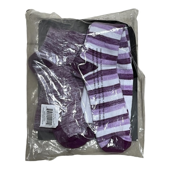 Tommie Copper Over The Calf Purple Compression Socks 2 Pairs Size Large NIP - Picture 4 of 7